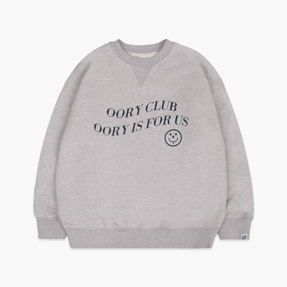 OORY Club sweatshirt - gray ( 2차 입고, 당일 발송 )