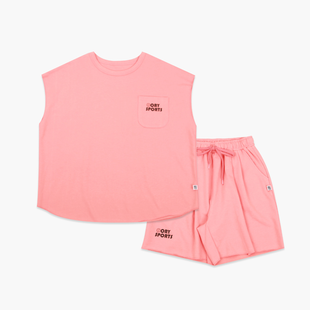 OORY Training sleeveless set - pink