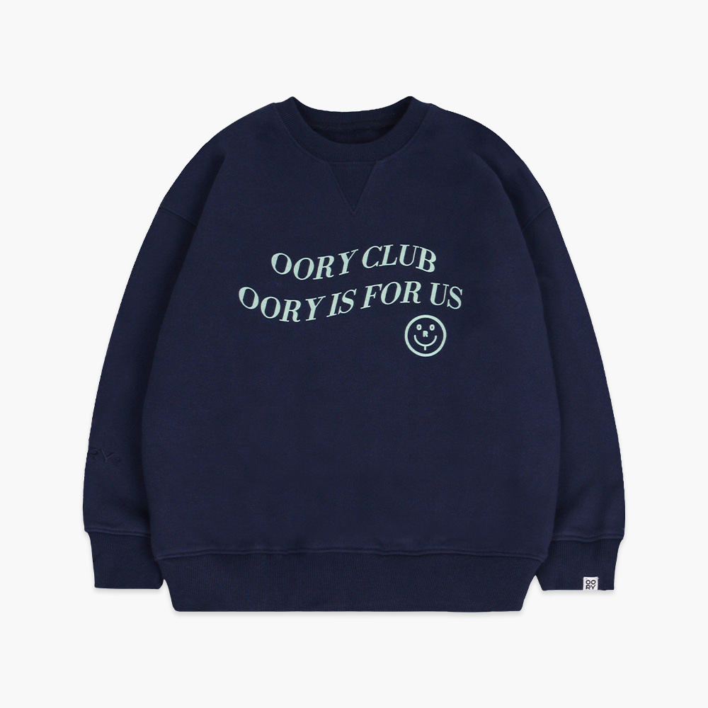 OORY Club sweatshirt - navy ( 2차 입고, 당일 발송 )