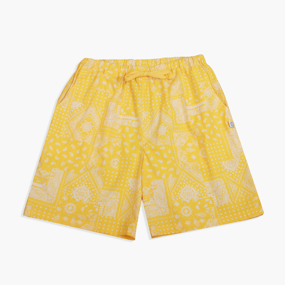 22 S/S OORY Paisley shorts - yellow ( 2차 입고, 당일 발송 )