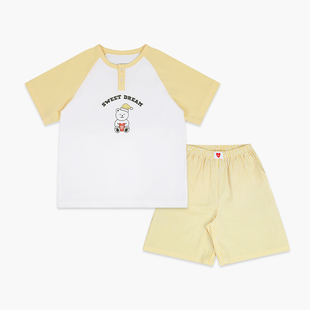 22 S/S OORY Pajama set - yellow ( 프리오더, 6월 30일까지 주문가능 )