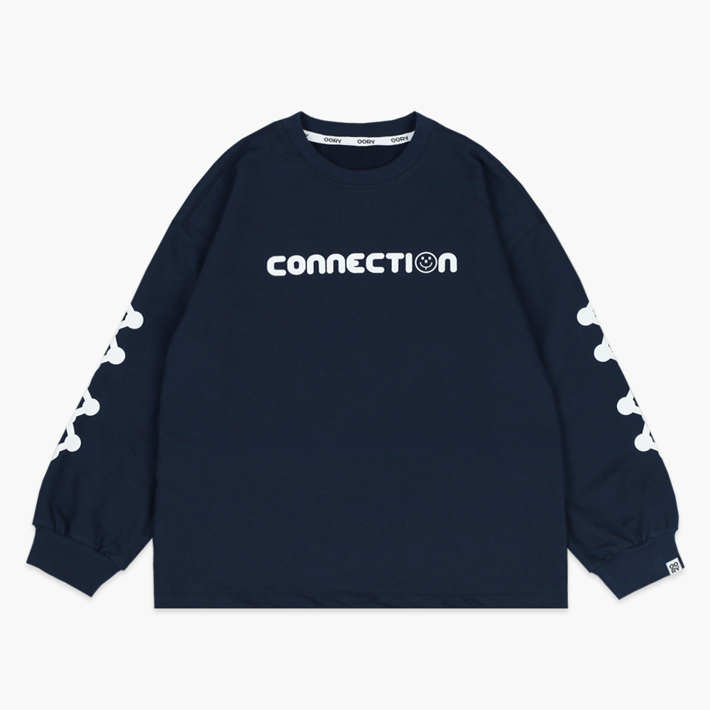 22 F/W OORY Connection t-shirt - navy ( 2차 입고, 당일 발송 )