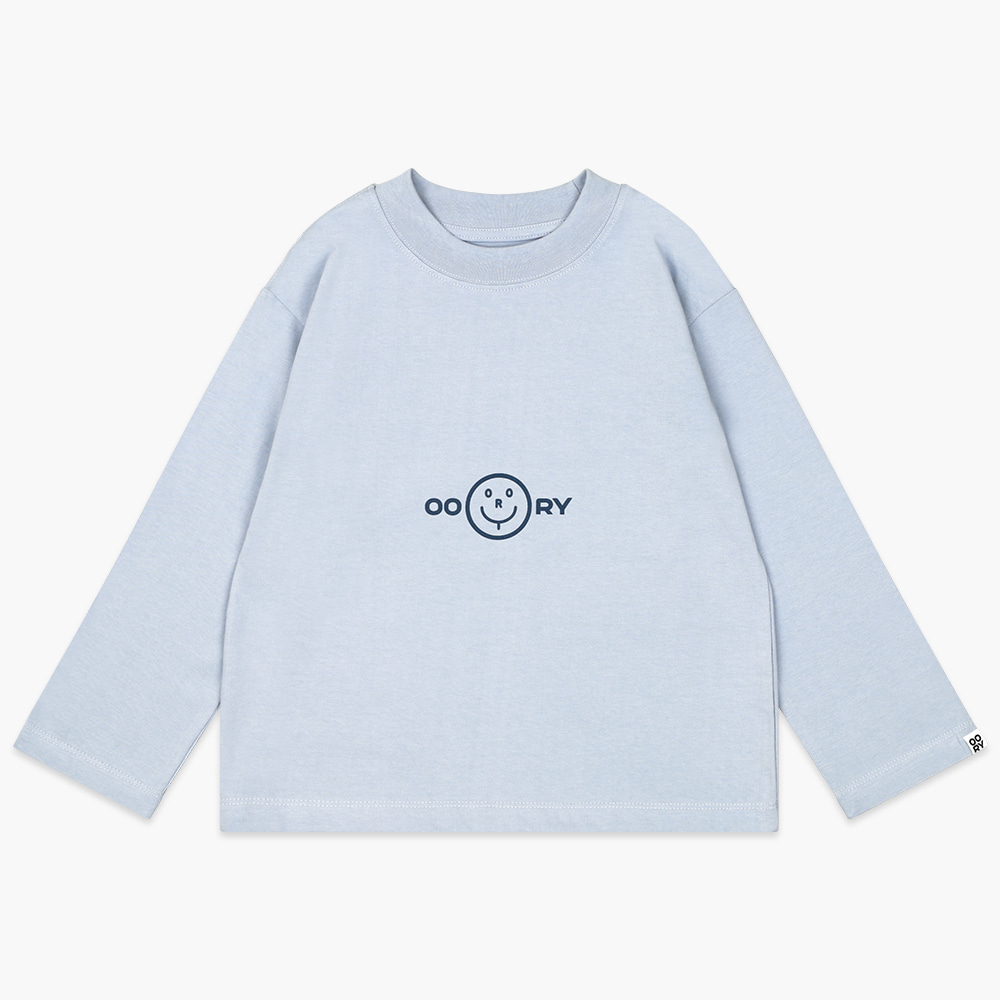 23 S/S OORY Smile single t-shirt - blue ( 2차 입고, 당일 발송 )