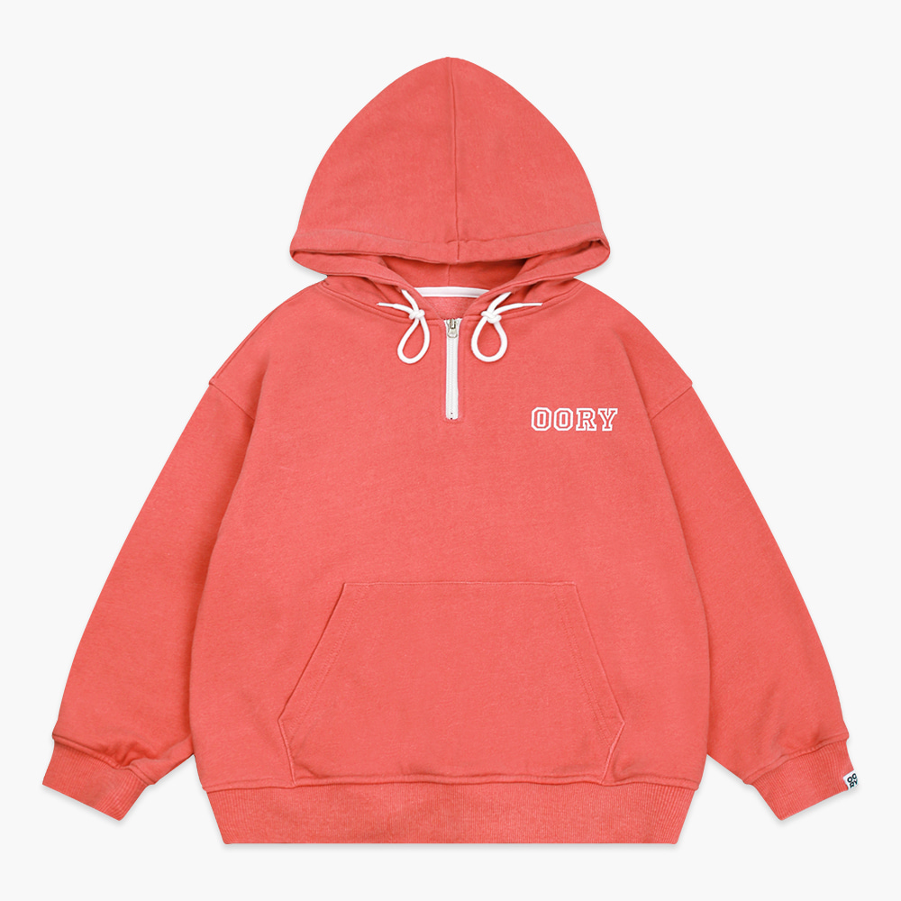 23 S/S OORY Half zip up hoodie - red ( 2차 입고, 당일 발송 )