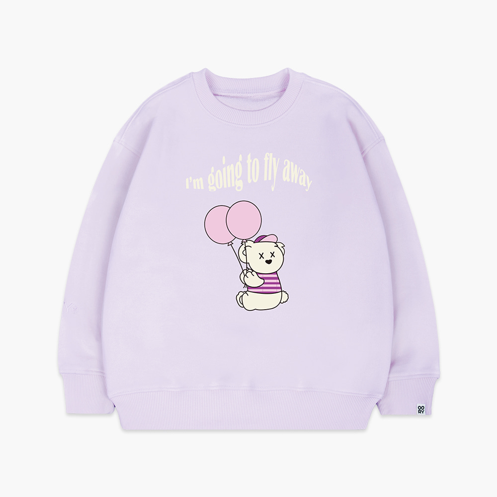 OORY Bear sweatshirt - purple ( 2차 입고, 당일 발송 )