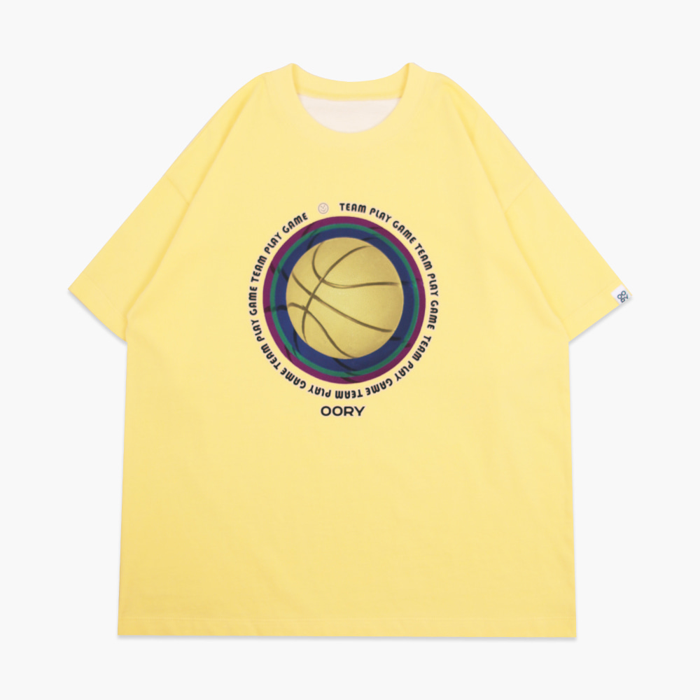 OORY Basketball t-shirt - yellow