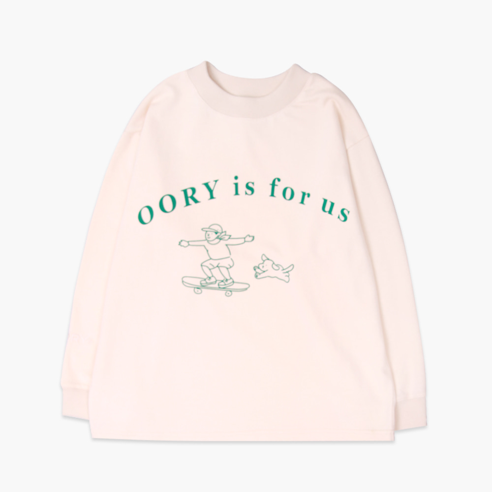OORY is for us t-shirt  - ivory ( 2차 입고, 당일 발송 )