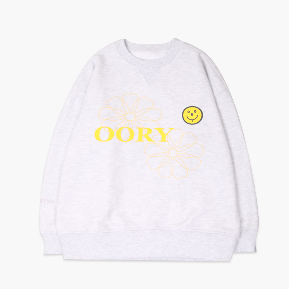 OORY Flower sweatshirt ( XS/S가능, 당일 발송 )