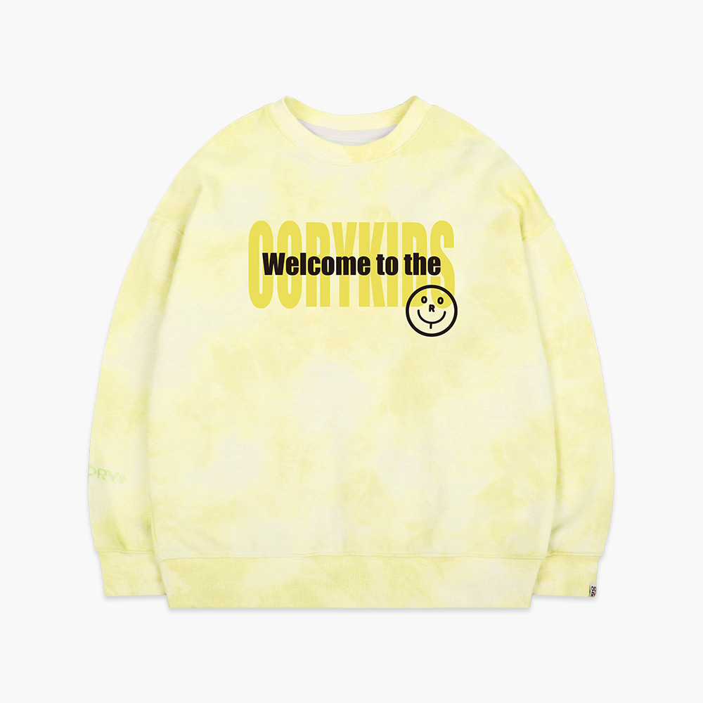 22 S/S Tie dye sweatshirt - yellow (  2차 입고, 당일 발송 )