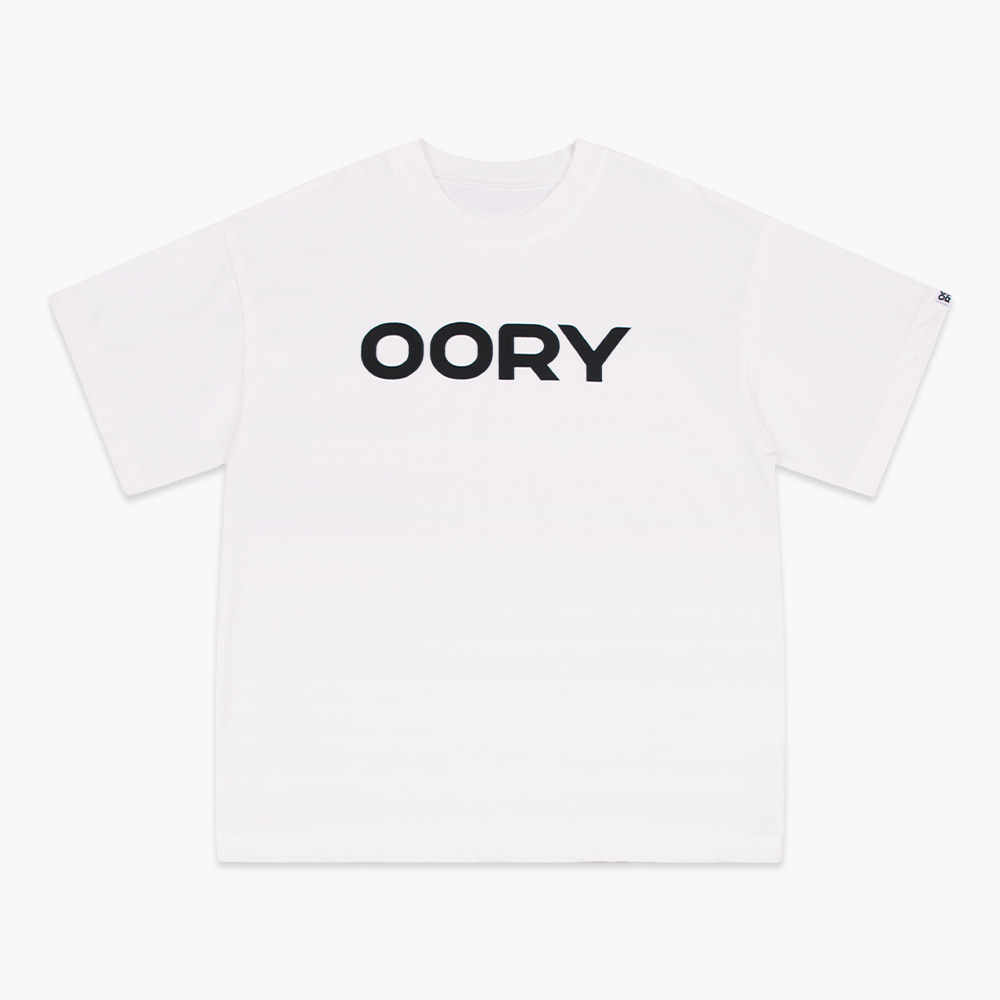 22 S/S OORY Logo short sleeve t-shirt - white ( 2차 입고, 당일 발송 )
