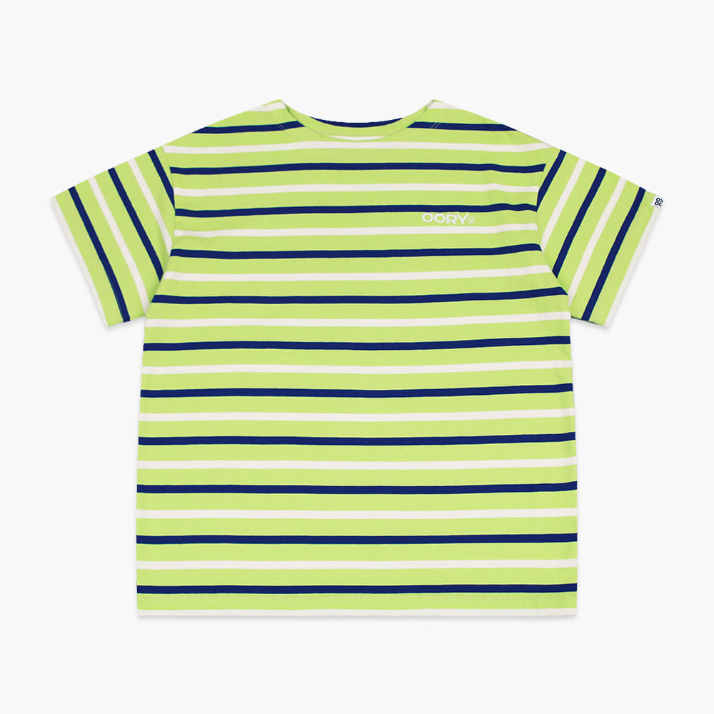 22 S/S OORY Stripe short sleeve t-shirt - green ( 2차 입고, 당일 발송 )