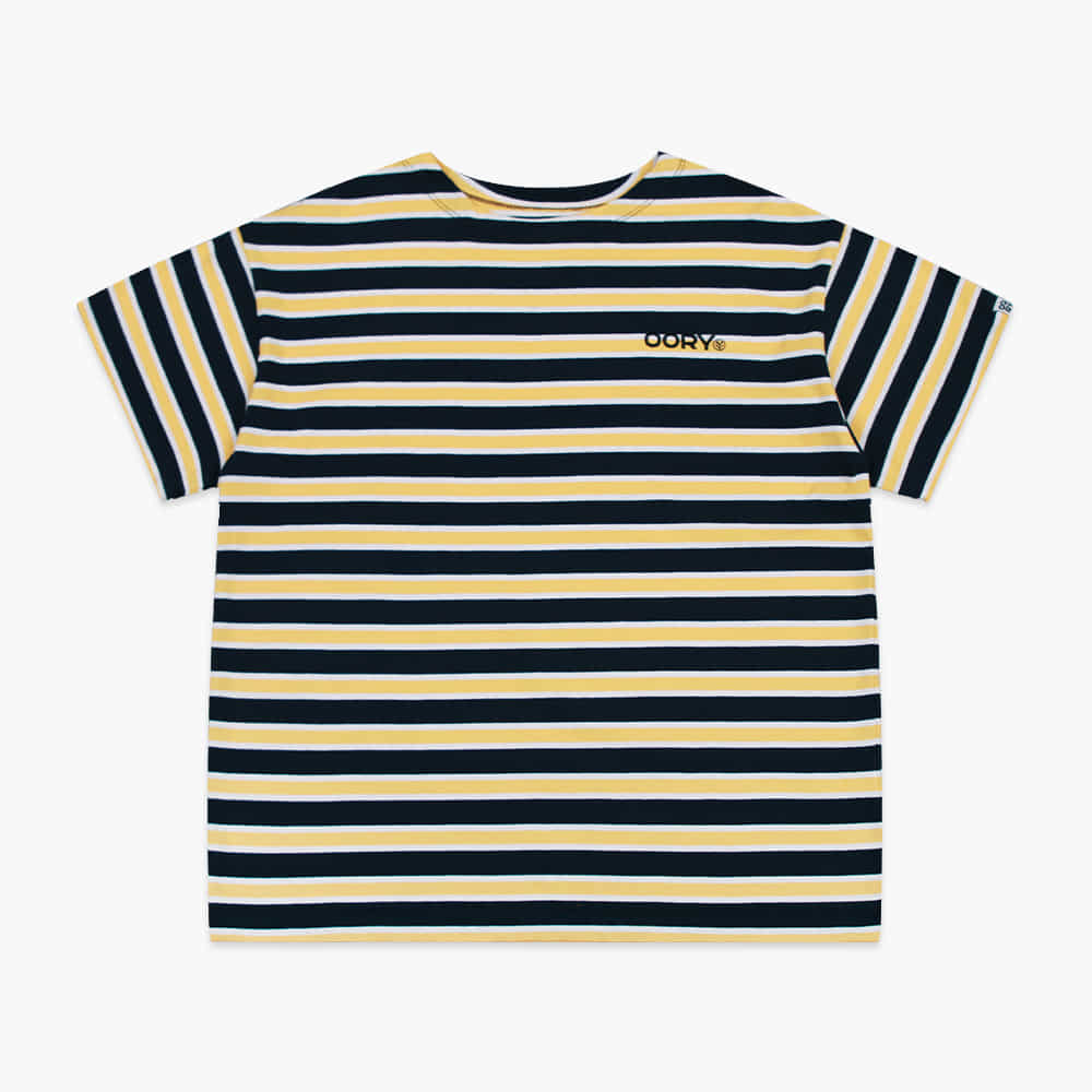 22 S/S OORY Stripe short sleeve t-shirt - navy ( 2차 입고, 당일 발송 )