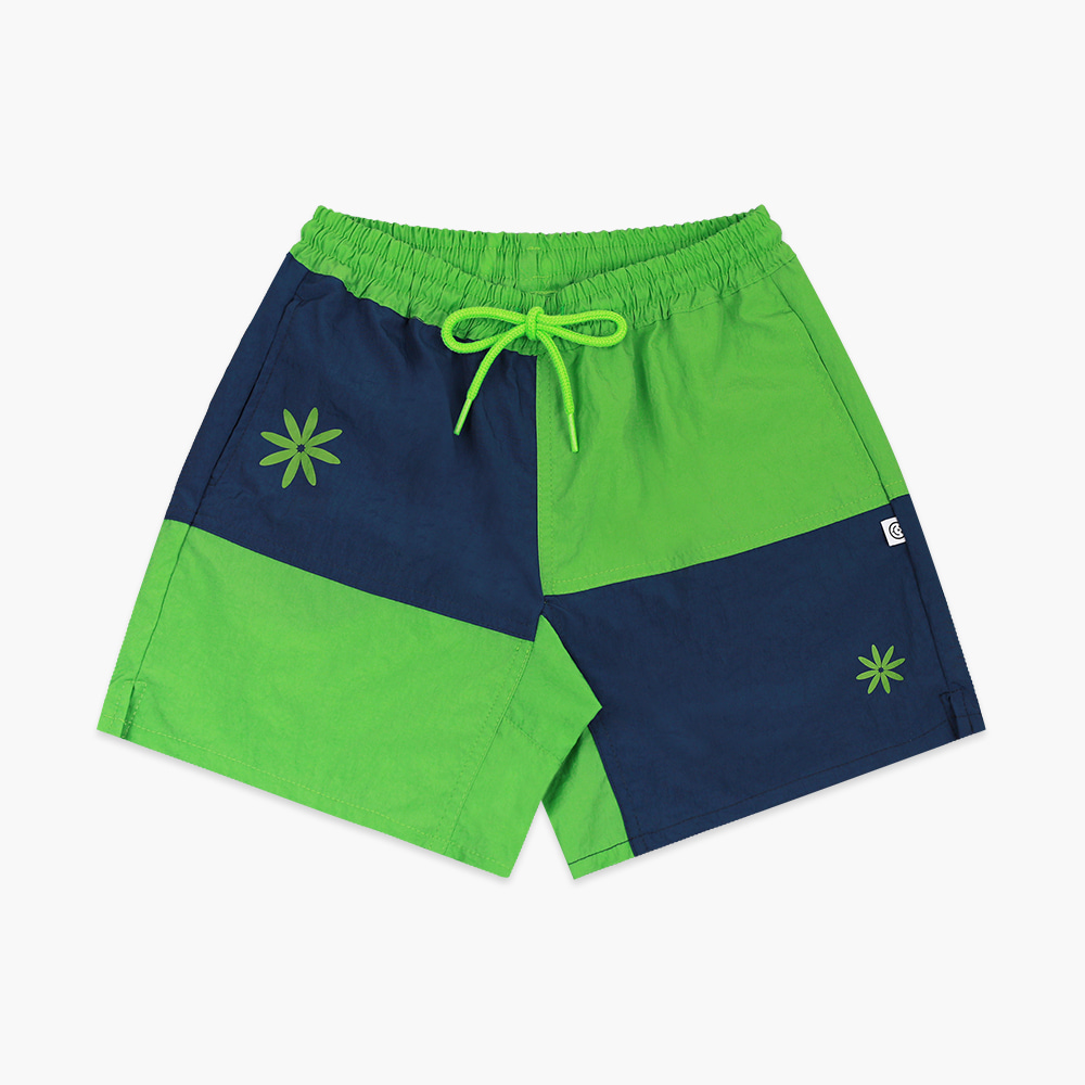 22 S/S OORY Block running shorts - green ( 2차 입고, 당일 발송 )