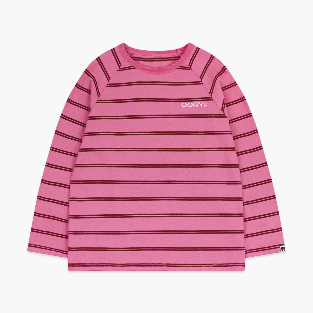 22 F/W OORY Stripe t-shirt - pink ( 신상할인가 8월 17일까지, 무료 배송 )