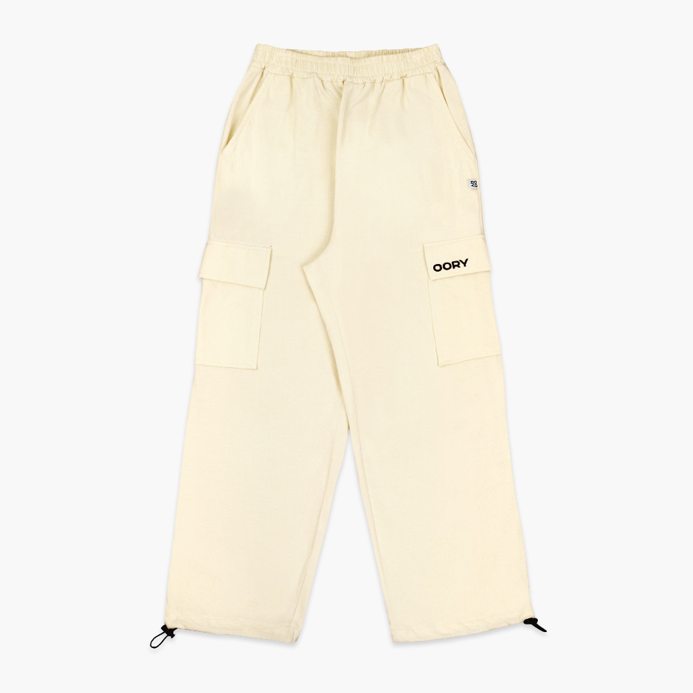 23 S/S OORY Cotton cargo pants - yellow